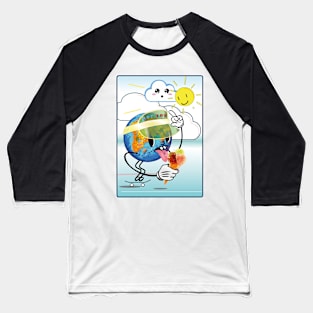 hot earth Baseball T-Shirt